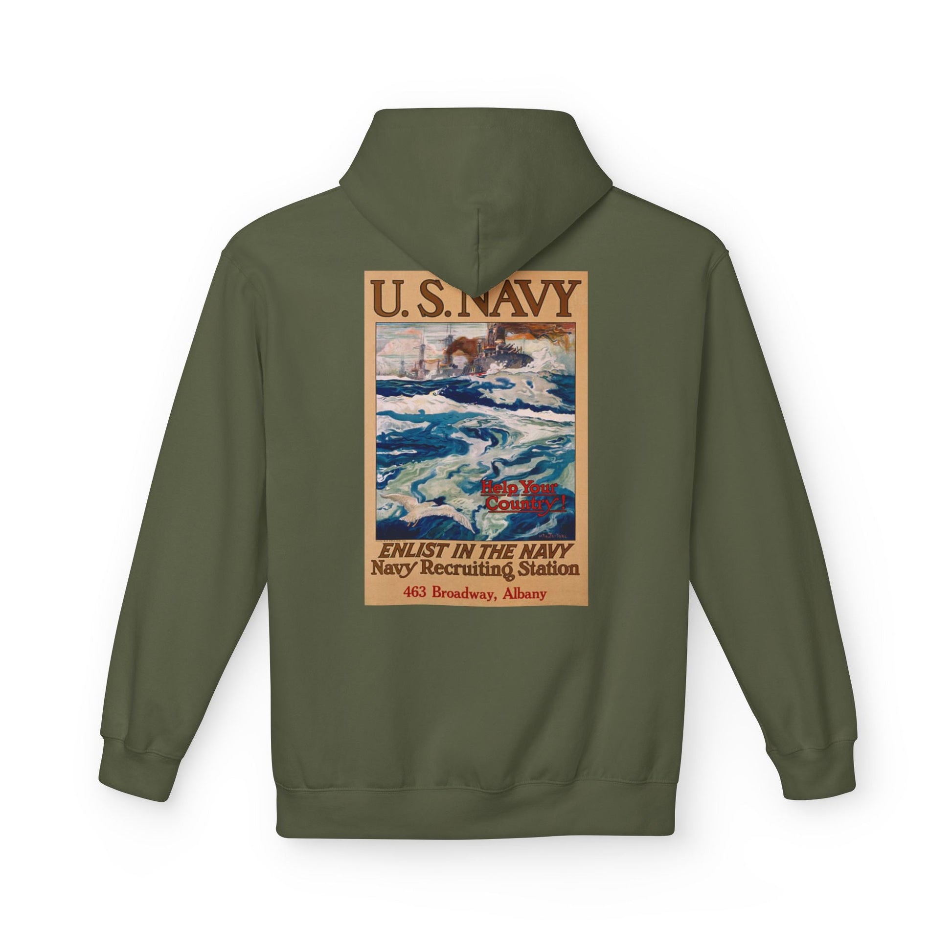 U.S. Navy Recruiting Poster Hoodie - Custom Watch by Cartridge & Crown. - Hoodie. variant_title.