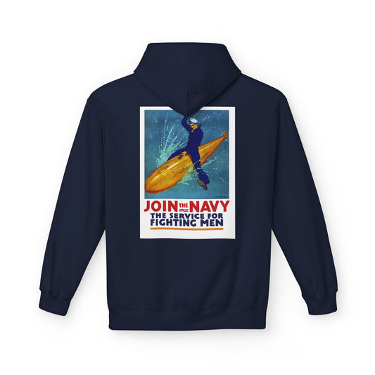 U.S. Navy Recruiting Poster Hoodie - Custom Watch by Cartridge & Crown. - Hoodie. variant_title.