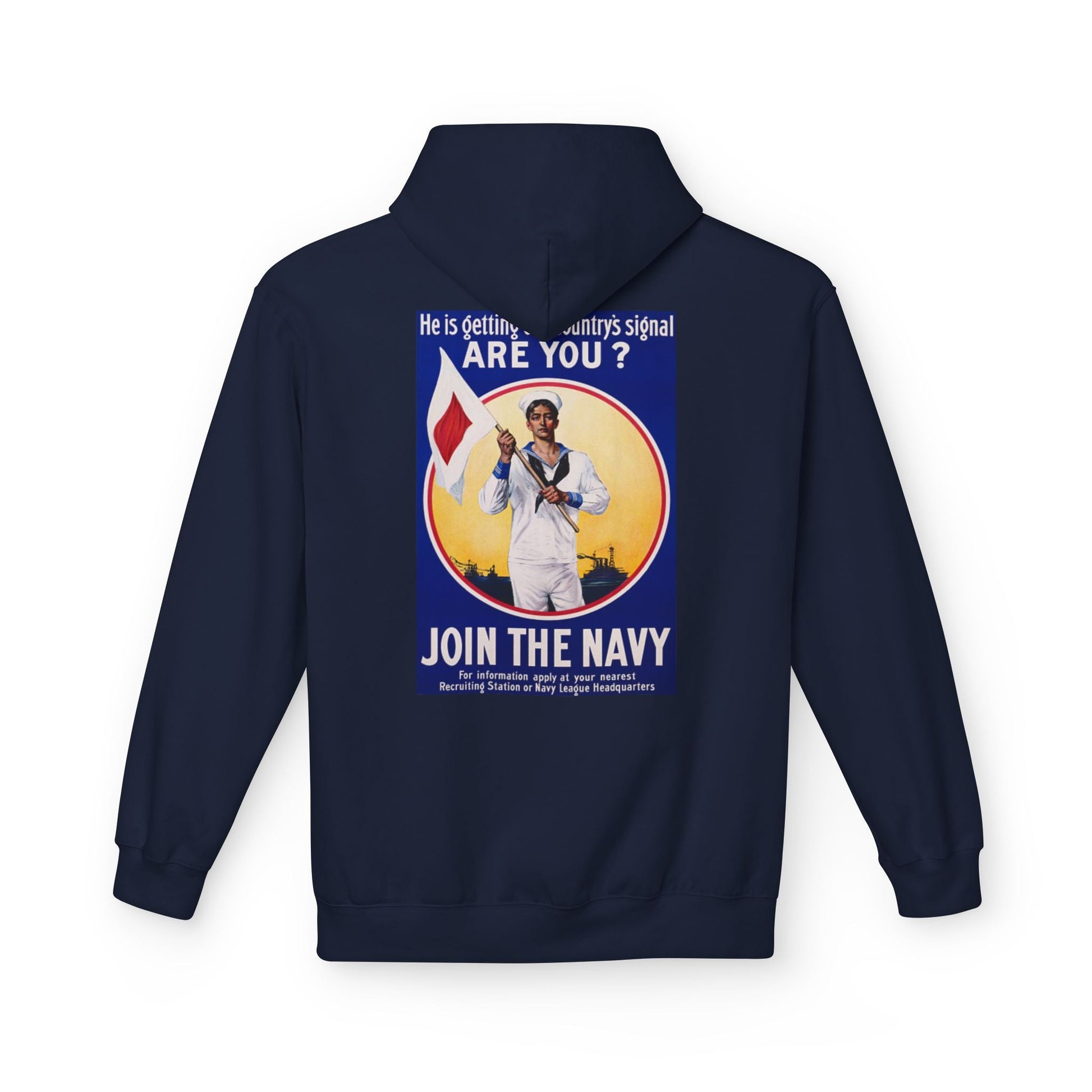 U.S. Navy Recruiting Poster Hoodie - Custom Watch by Cartridge & Crown. - Hoodie. variant_title.