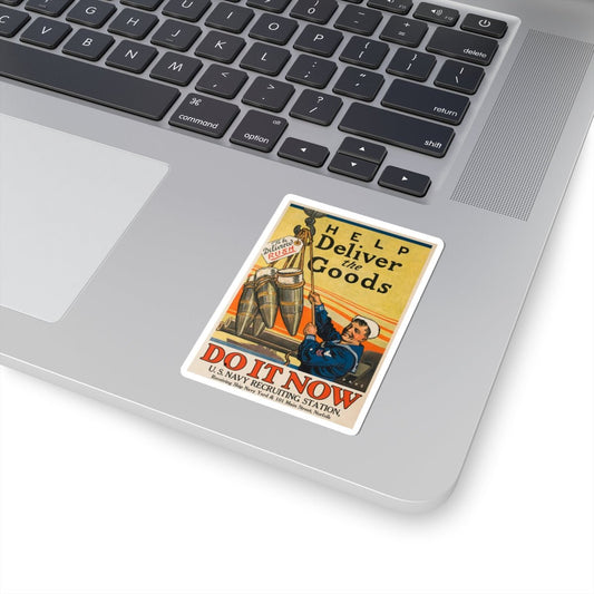 U.S. Navy Recruiting Poster Sticker - Custom Watch by Cartridge & Crown. - Paper products. variant_title.