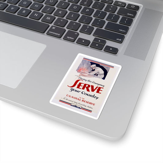 U.S. Navy Recruiting Poster Sticker - Custom Watch by Cartridge & Crown. - Paper products. variant_title.