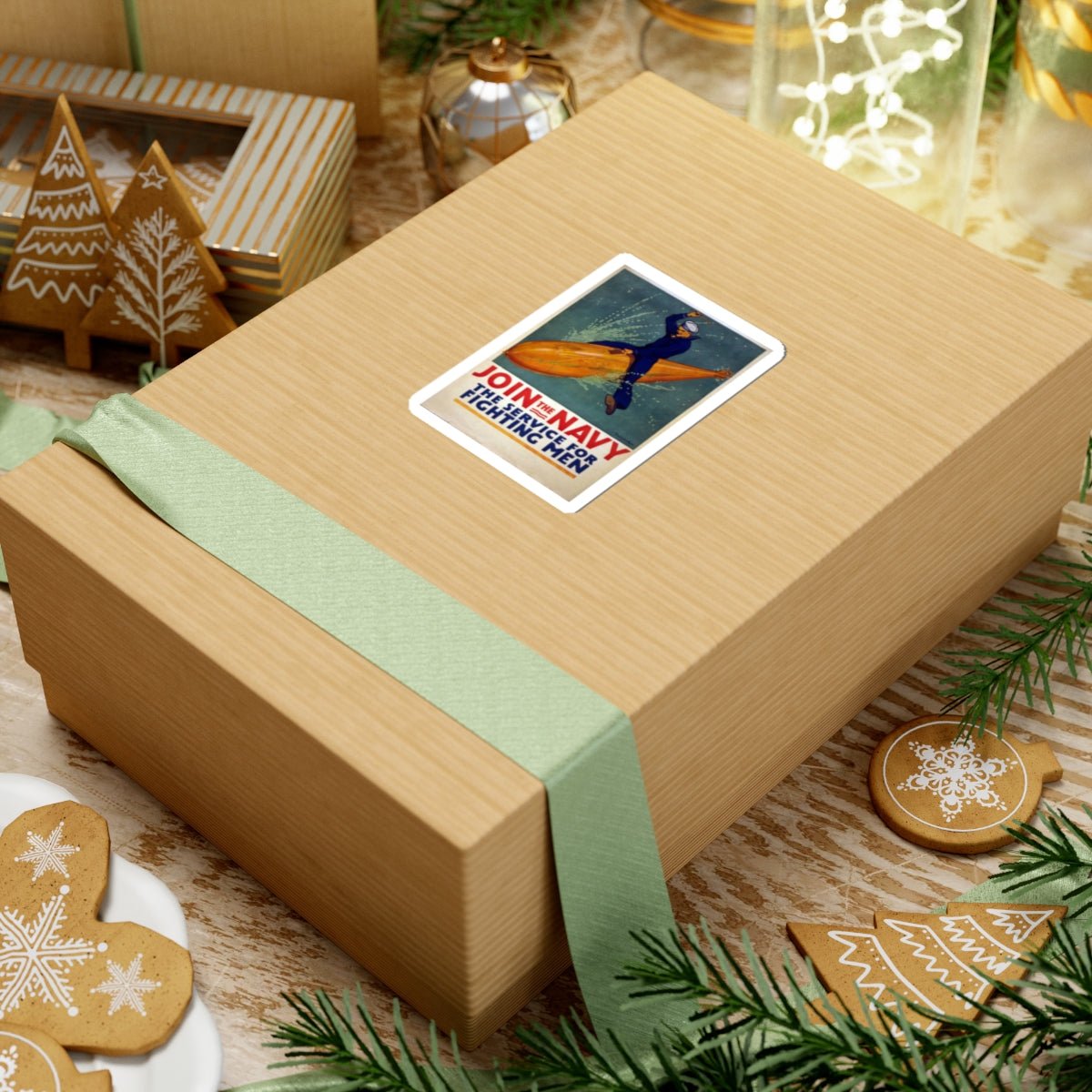 U.S. Navy Recruiting Poster Sticker - Custom Watch by Cartridge & Crown. - Paper products. variant_title.