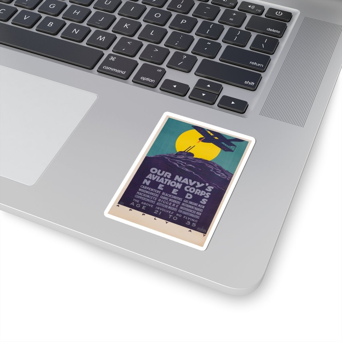 U.S. Navy Recruiting Poster Sticker - Custom Watch by Cartridge & Crown. - Paper products. variant_title.