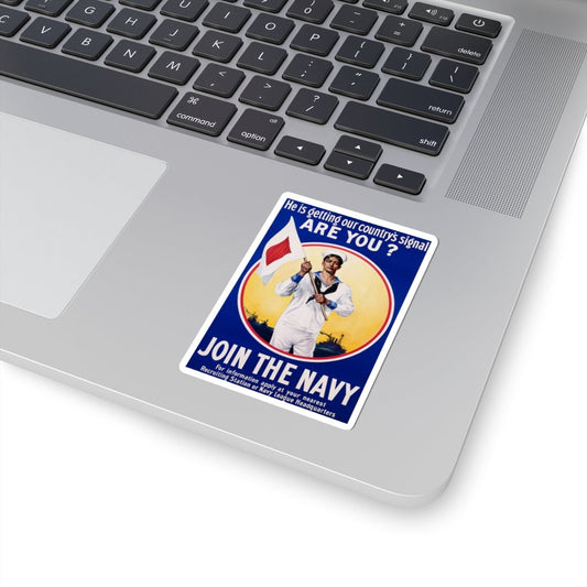 U.S. Navy Recruiting Poster Sticker - Custom Watch by Cartridge & Crown. - Paper products. variant_title.